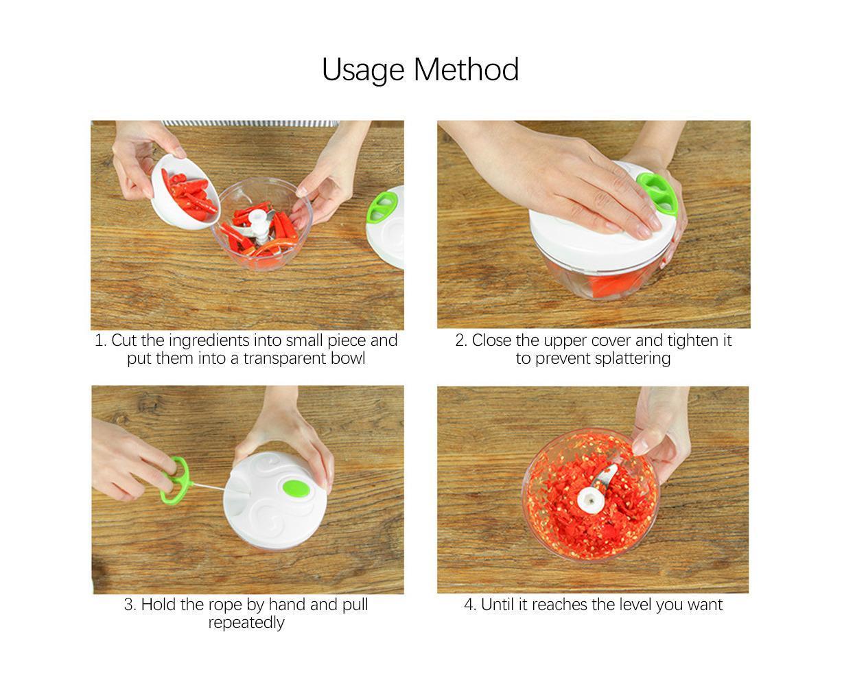 Household Manual Meat Grinder Food Chopper Mincer Fruit Vegetable Shredder Kitchen Utensils V1263-JX-1496