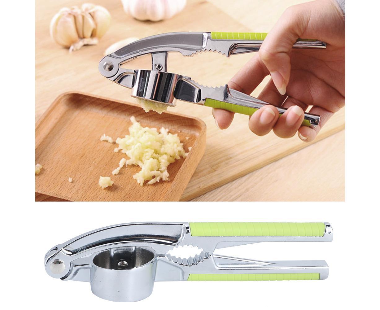Kitchen Portable Manual Food Garlic Press Grinder Crusher Masher Walnut Cracker for Home Use V1263-JX-1498