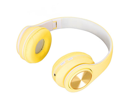 Bluetooth Headset Noise Reduction Foldable Over Ear Wireless Headphone with Colorful Light for Phone Laptop V1263-JX-150