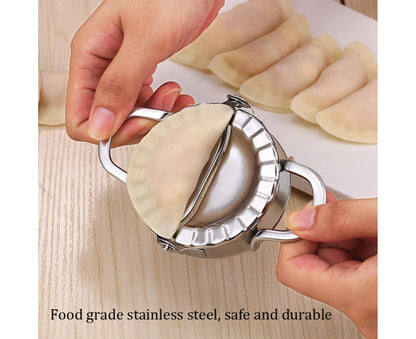 Kitchen Stainless Steel Dumpling Dough Mould Make Fruit Pie Press Pastry Tools(Large Size) V1263-JX-1501