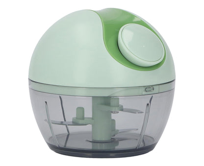 Manual Garlic Chopper Multifunctional Mini Hand Pull String Garlic Mincer Food Processor for Home Light Green V1263-JX-1505