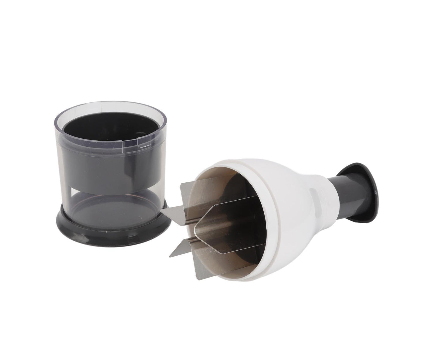Mini Chopper White Manual Stainless Steel Blade PP Material Easy Disassemble Vegetable Chopper for Onions Nuts V1263-JX-1508