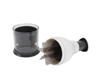 Mini Chopper White Manual Stainless Steel Blade PP Material Easy Disassemble Vegetable Chopper for Onions Nuts V1263-JX-1508