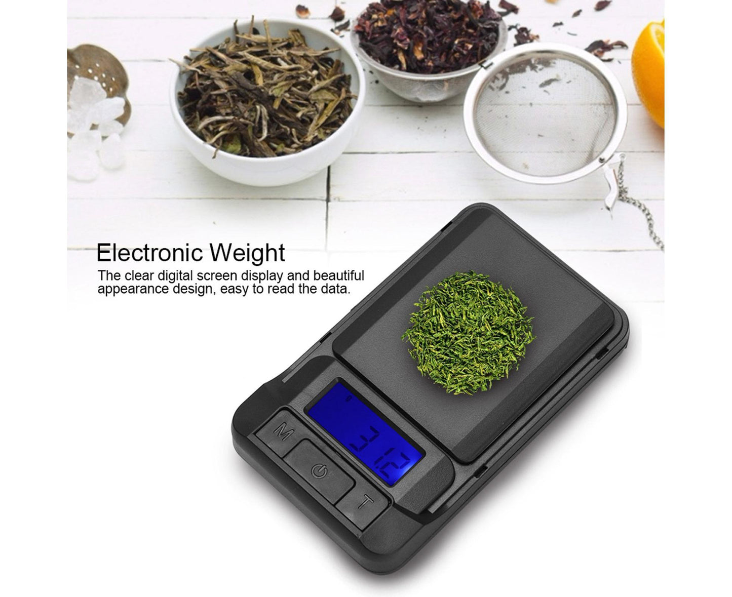 Mini Digital Electronic Kitchen Portable Food Scale Weight Tea Measuring Balance V1263-JX-1509