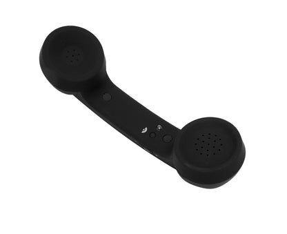 Bluetooth Telephone Handset Retro Radiation Proof Rechargeable Wireless Mobile Phone Handset Receiver Black V1263-JX-151