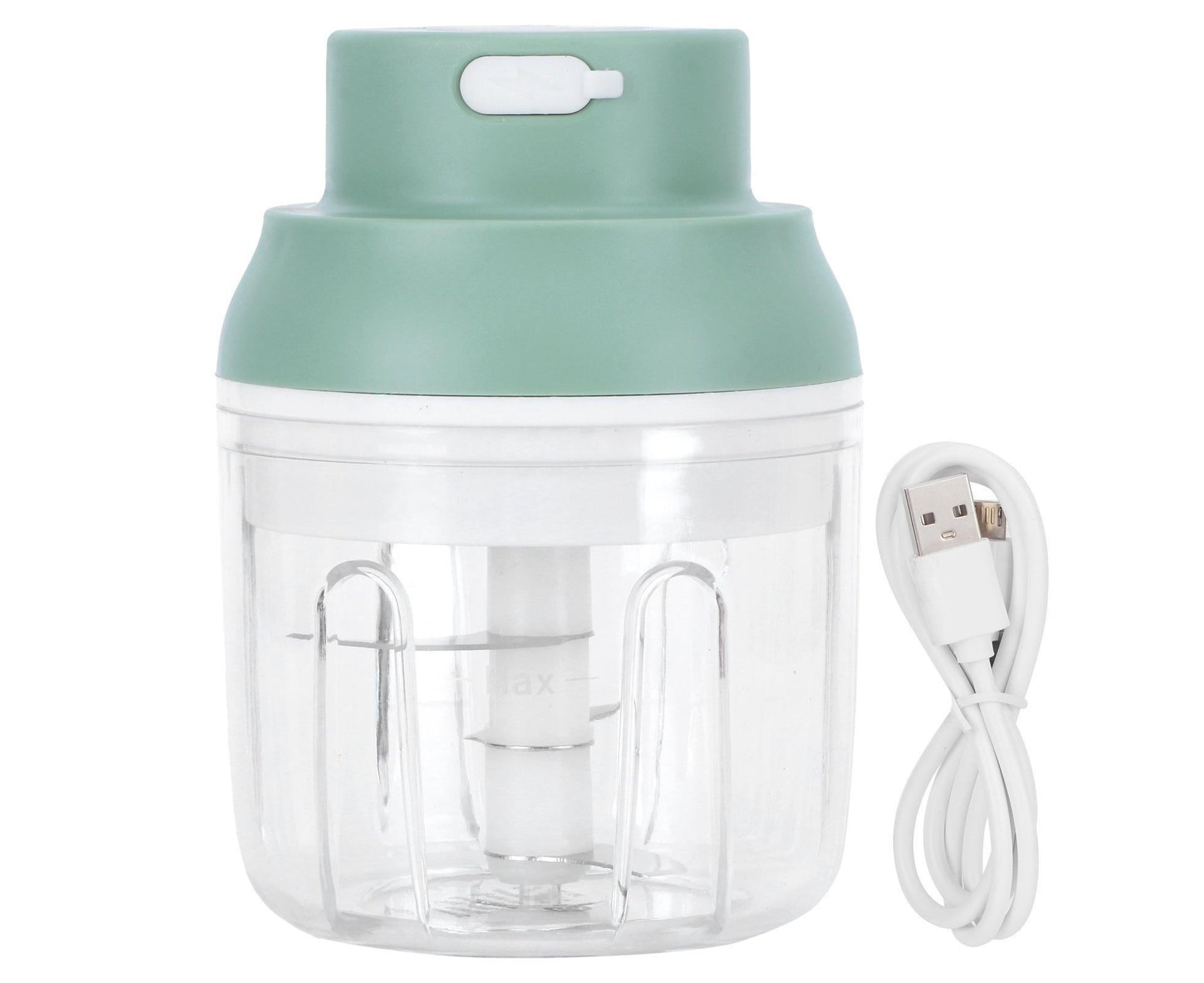 Mini Vegetable Cutter 250ml Electric Garlic Masher Crusher Grinder Kitchen AccessoryGreen V1263-JX-1512