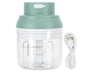 Mini Vegetable Cutter 250ml Electric Garlic Masher Crusher Grinder Kitchen AccessoryGreen V1263-JX-1512