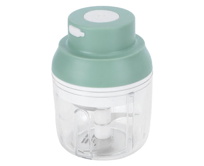 Mini Vegetable Cutter 250ml Electric Garlic Masher Crusher Grinder Kitchen AccessoryGreen V1263-JX-1512