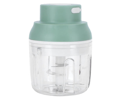 Mini Vegetable Cutter 250ml Electric Garlic Masher Crusher Grinder Kitchen AccessoryGreen V1263-JX-1512
