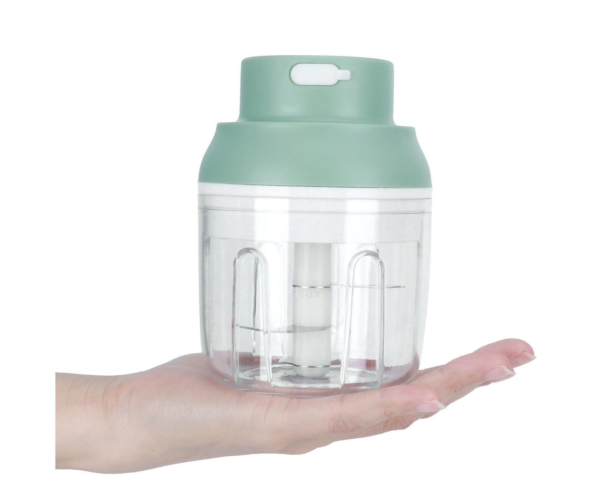 Mini Vegetable Cutter 250ml Electric Garlic Masher Crusher Grinder Kitchen AccessoryGreen V1263-JX-1512