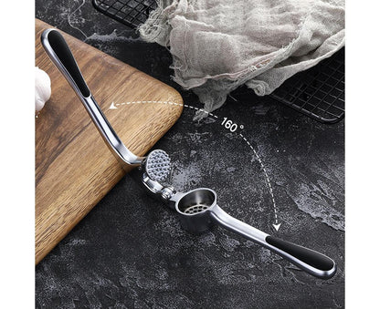 Professional Multi Function Kitchen Zinc Alloy Manual Garlic Press Crusher Tool V1263-JX-1517