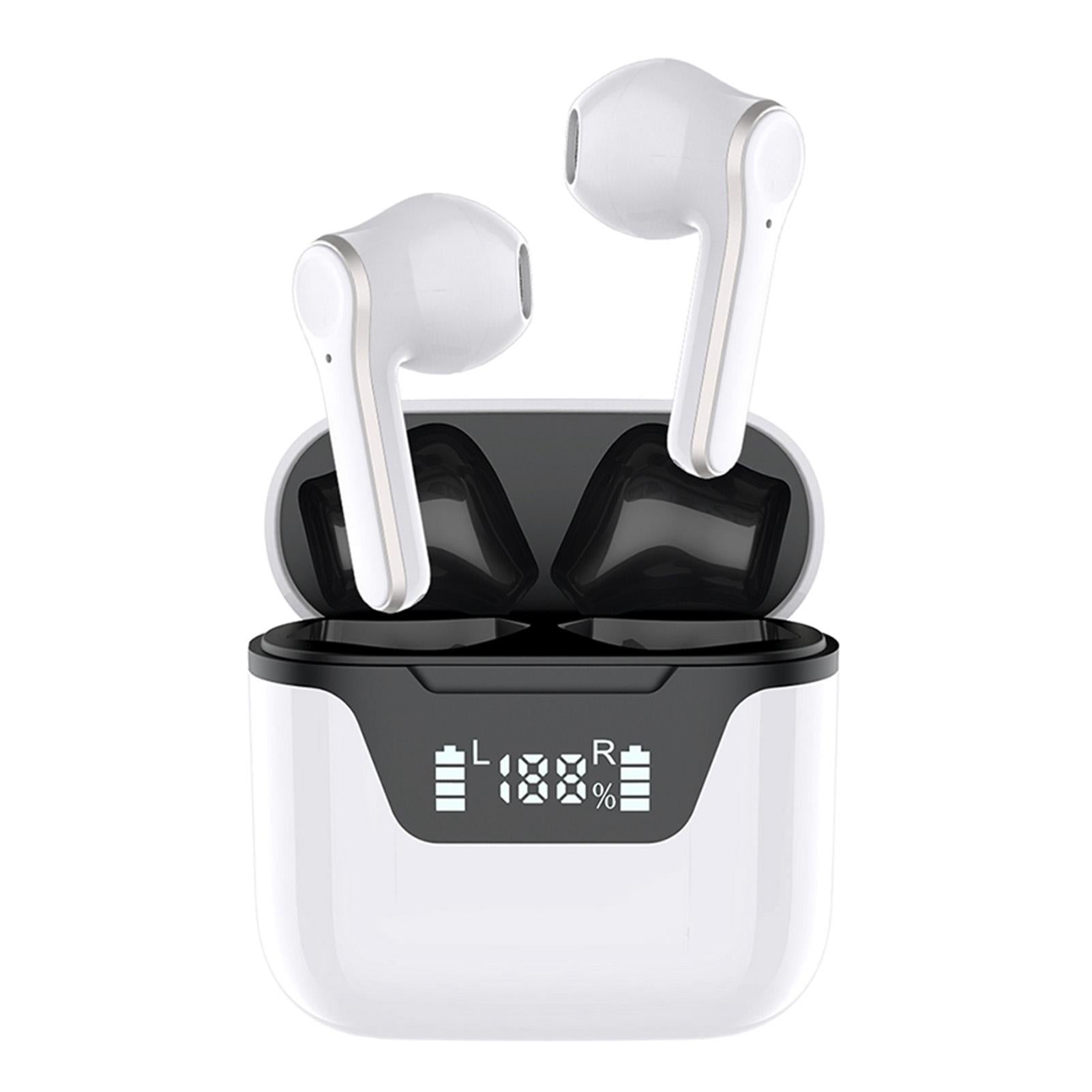 Language Translator Earbuds Bluetooth Support 144 Languages Translation Wireless Translator Earphone White V1263-JX-152