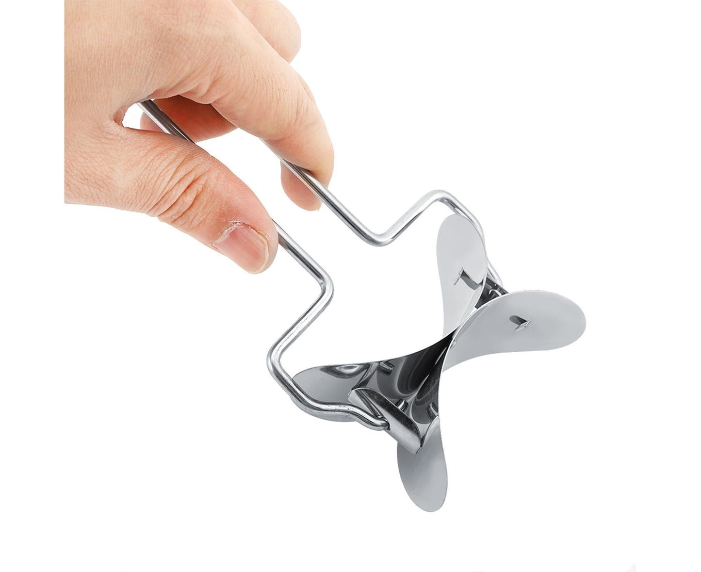Stainless Steel Dumpling Wrapper Dough Cutter Circle Roller Mold Making Tool V1263-JX-1521