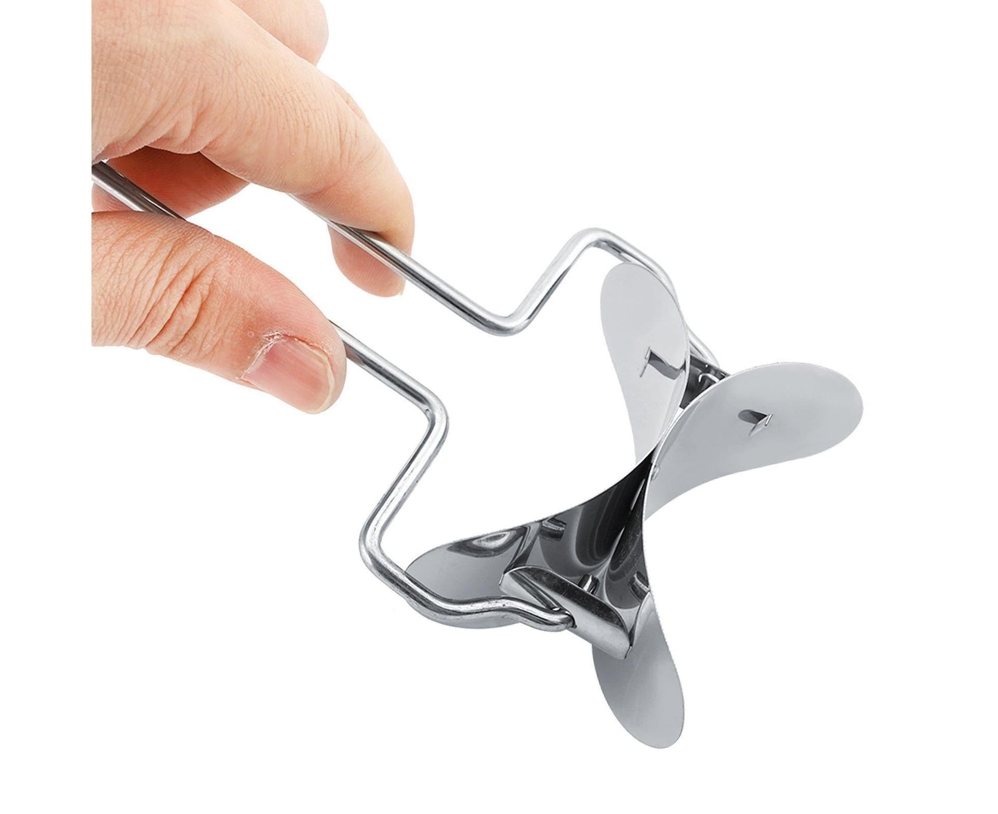 Stainless Steel Dumpling Wrapper Dough Cutter Circle Roller Mold Making Tool V1263-JX-1521