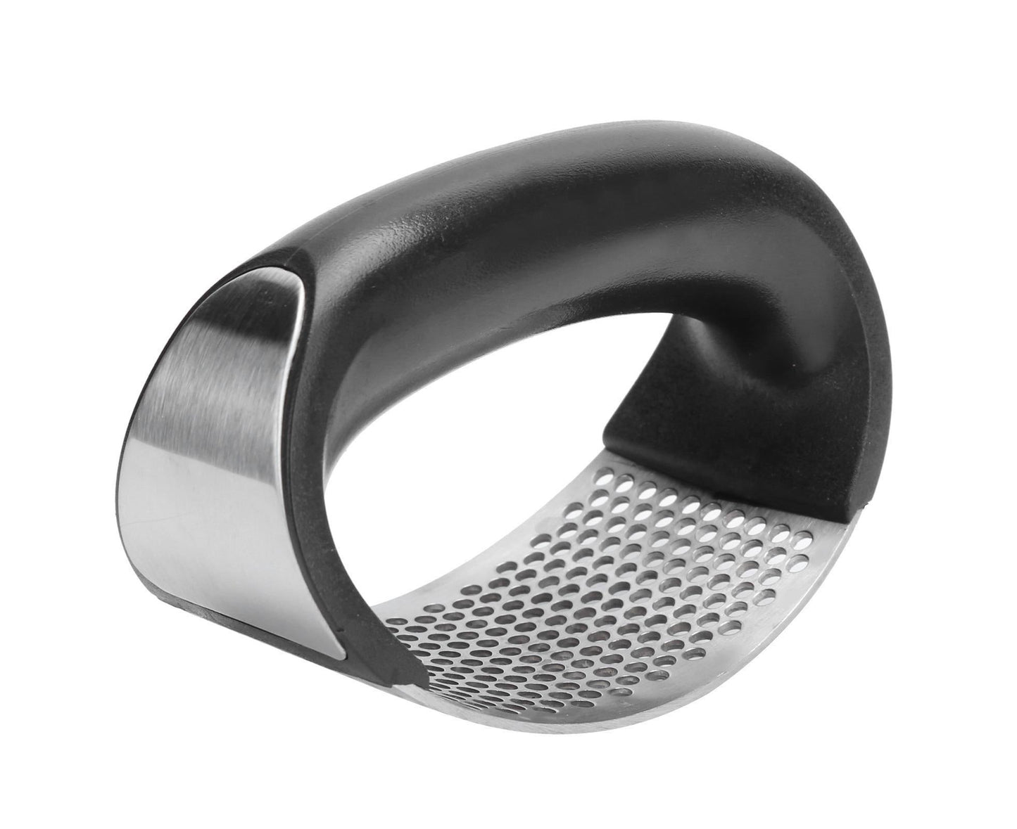 Stainless Steel Garlic Press Mincer Crusher with Cleaning Brush and Garlic Peeler Kitchen Tool V1263-JX-1523