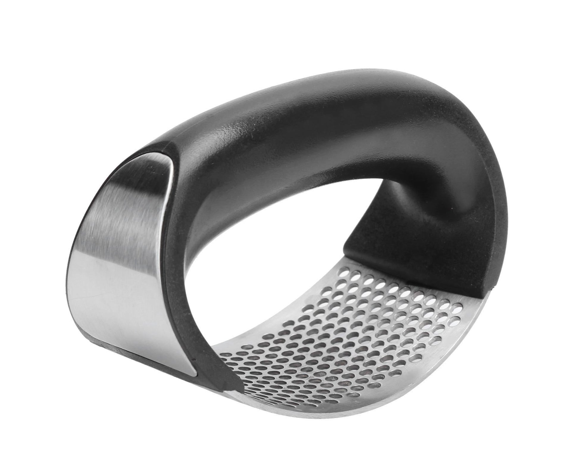 Stainless Steel Garlic Press Mincer Crusher with Cleaning Brush and Garlic Peeler Kitchen Tool V1263-JX-1523