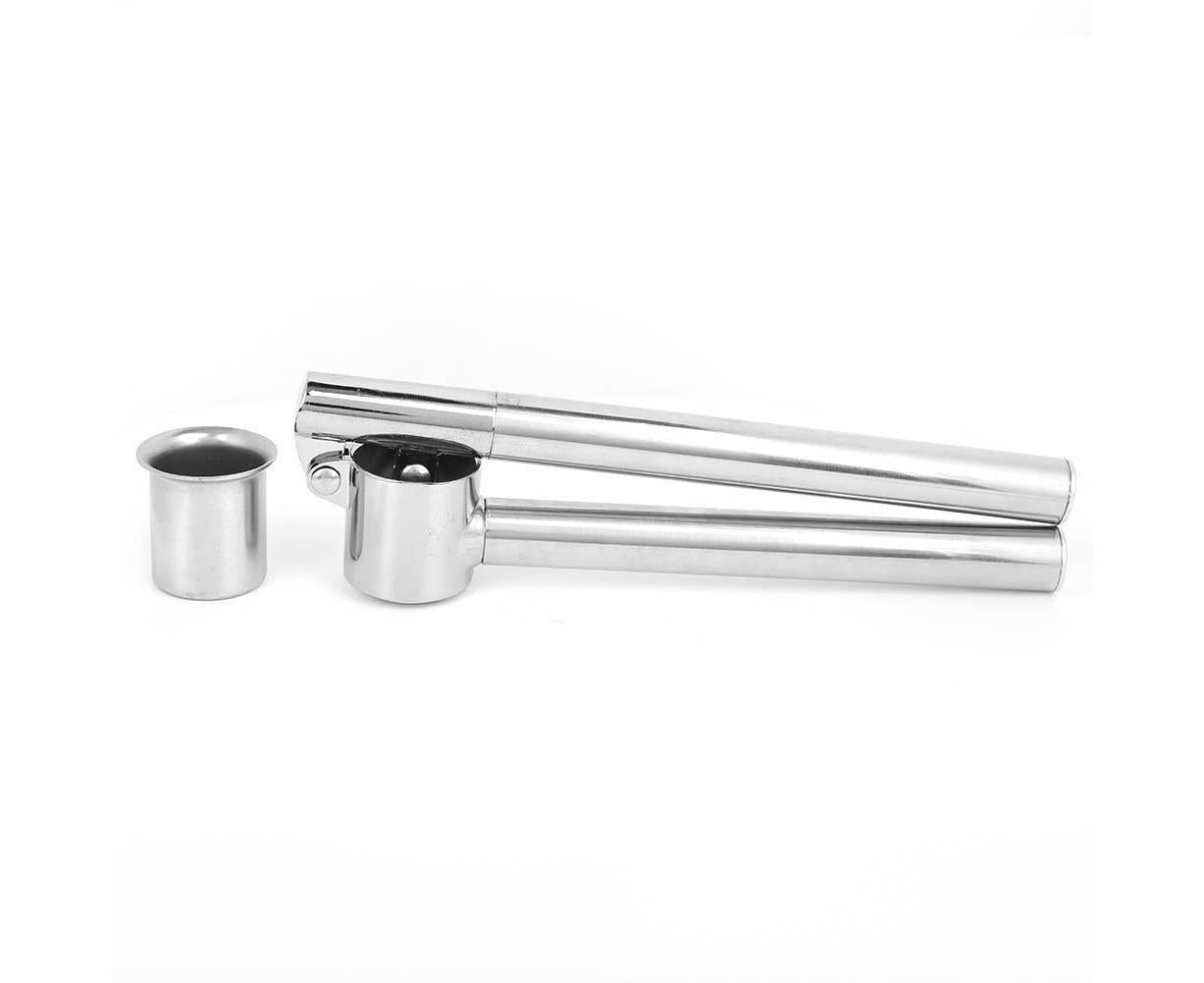 Stainless Steel Manual Food Garlic Press Crusher Mincer Squeezer Household Kitchen Utensils V1263-JX-1524