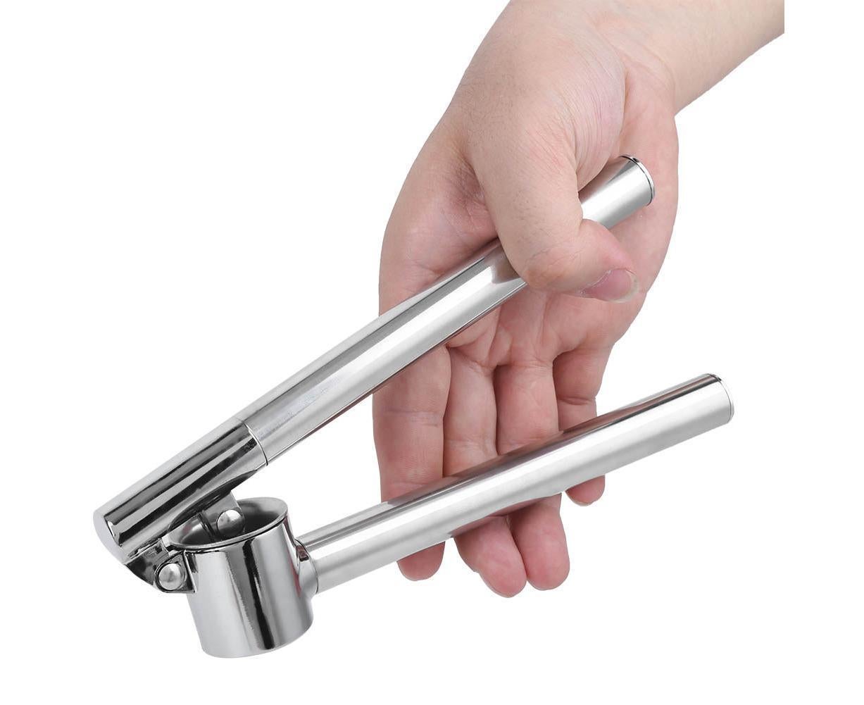 Stainless Steel Manual Food Garlic Press Crusher Mincer Squeezer Household Kitchen Utensils V1263-JX-1524