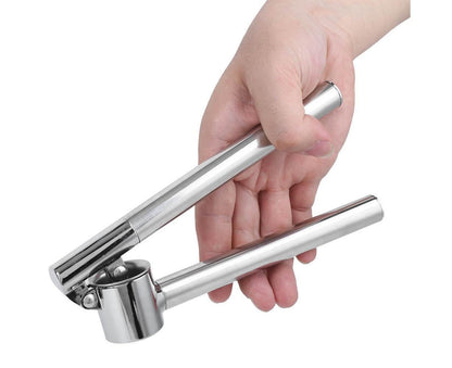 Stainless Steel Manual Food Garlic Press Crusher Mincer Squeezer Household Kitchen Utensils V1263-JX-1524