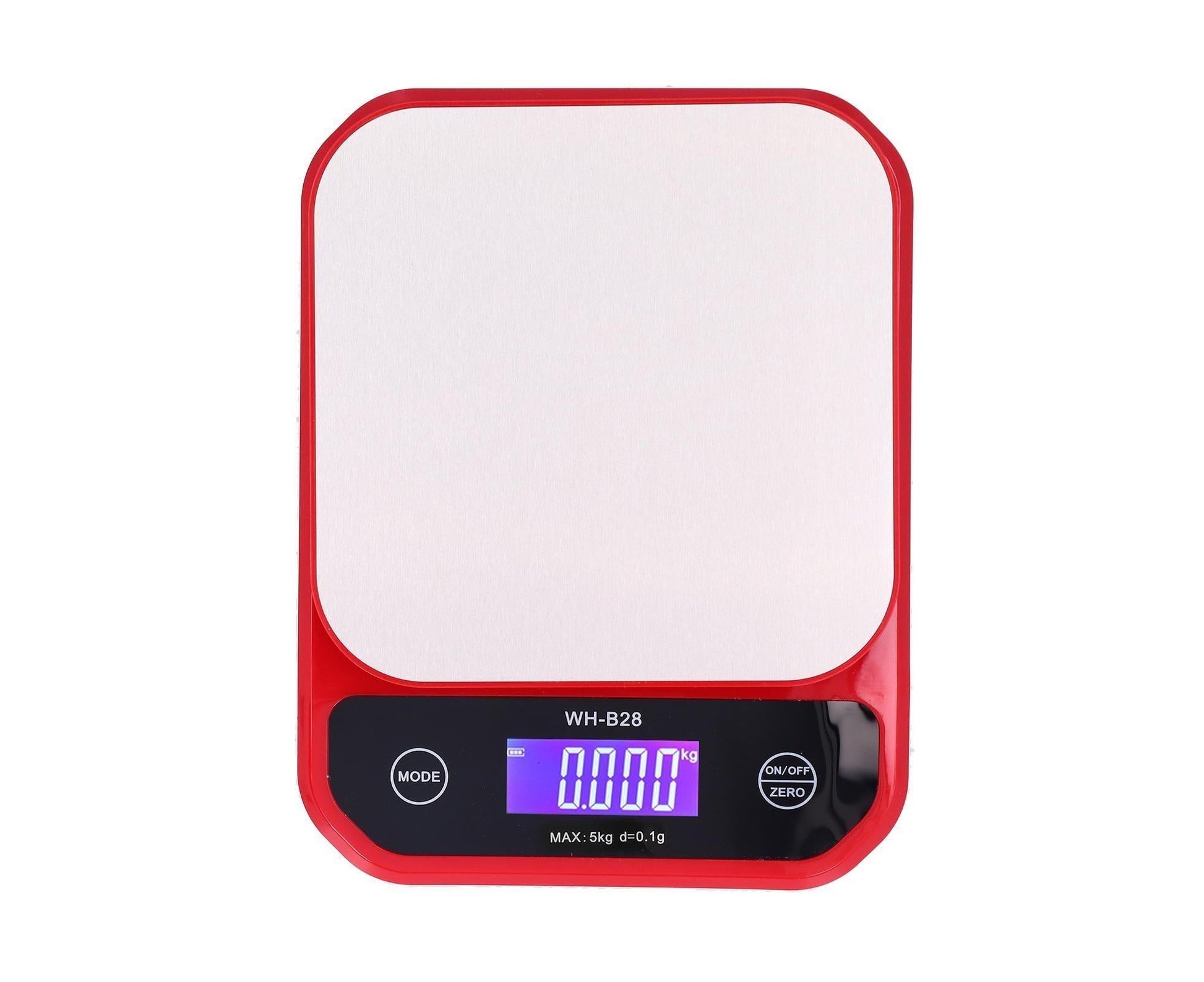 USB Charging Scale Waterproof Kitchen Baking Food Scale Electric Weight Measuring BalanceRed 5kg/0.1g V1263-JX-1526