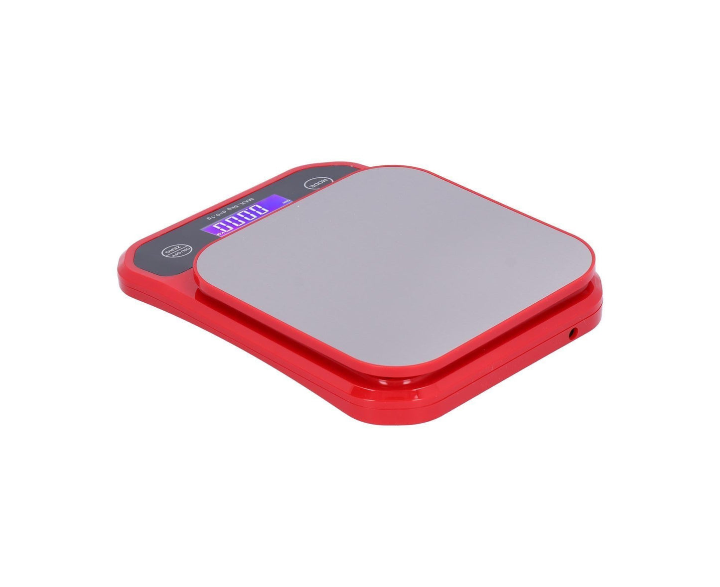 USB Charging Scale Waterproof Kitchen Baking Food Scale Electric Weight Measuring BalanceRed 5kg/0.1g V1263-JX-1526