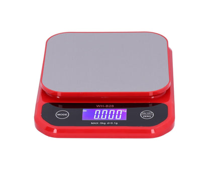 USB Charging Scale Waterproof Kitchen Baking Food Scale Electric Weight Measuring BalanceRed 5kg/0.1g V1263-JX-1526