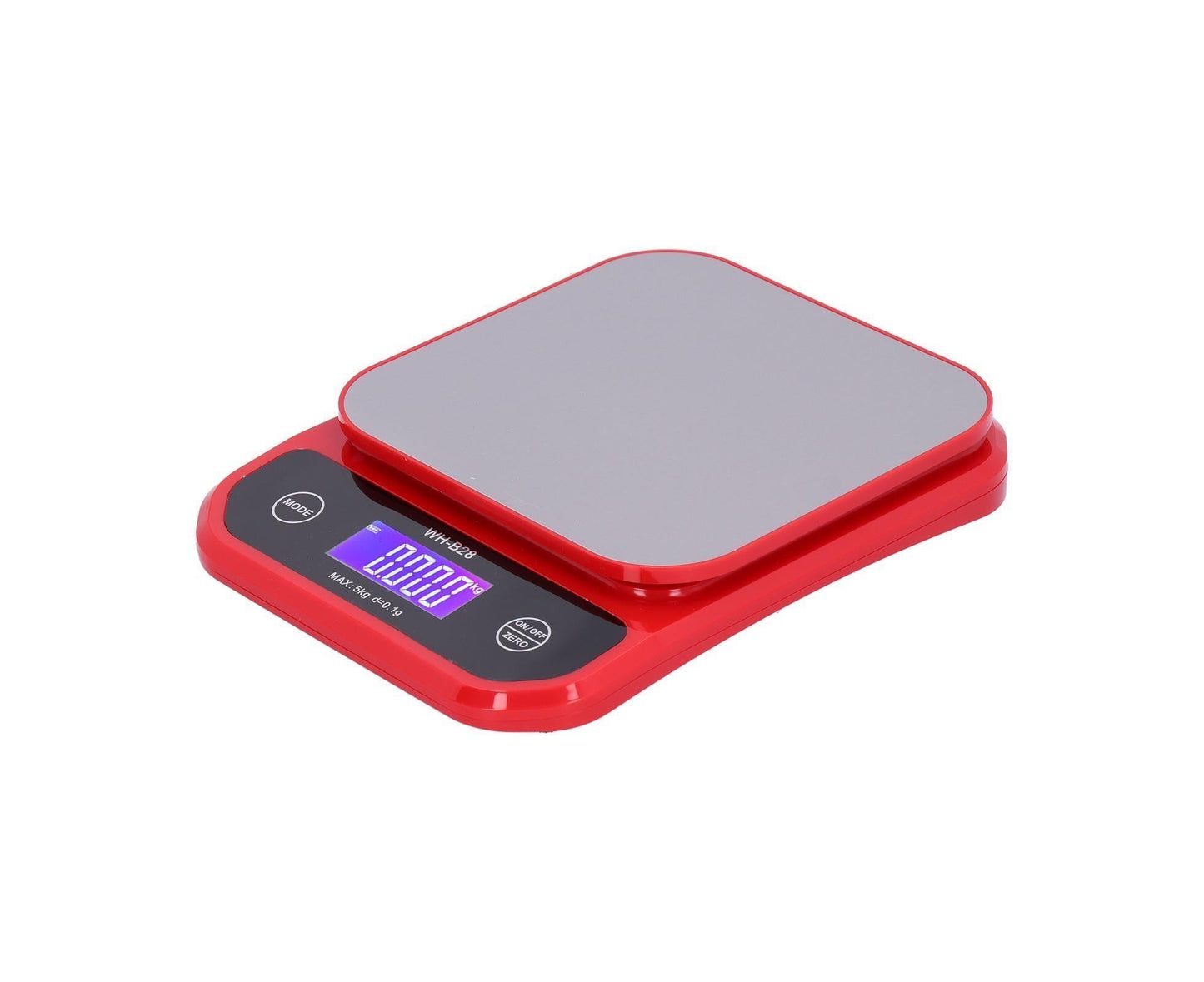 USB Charging Scale Waterproof Kitchen Baking Food Scale Electric Weight Measuring BalanceRed 5kg/0.1g V1263-JX-1526