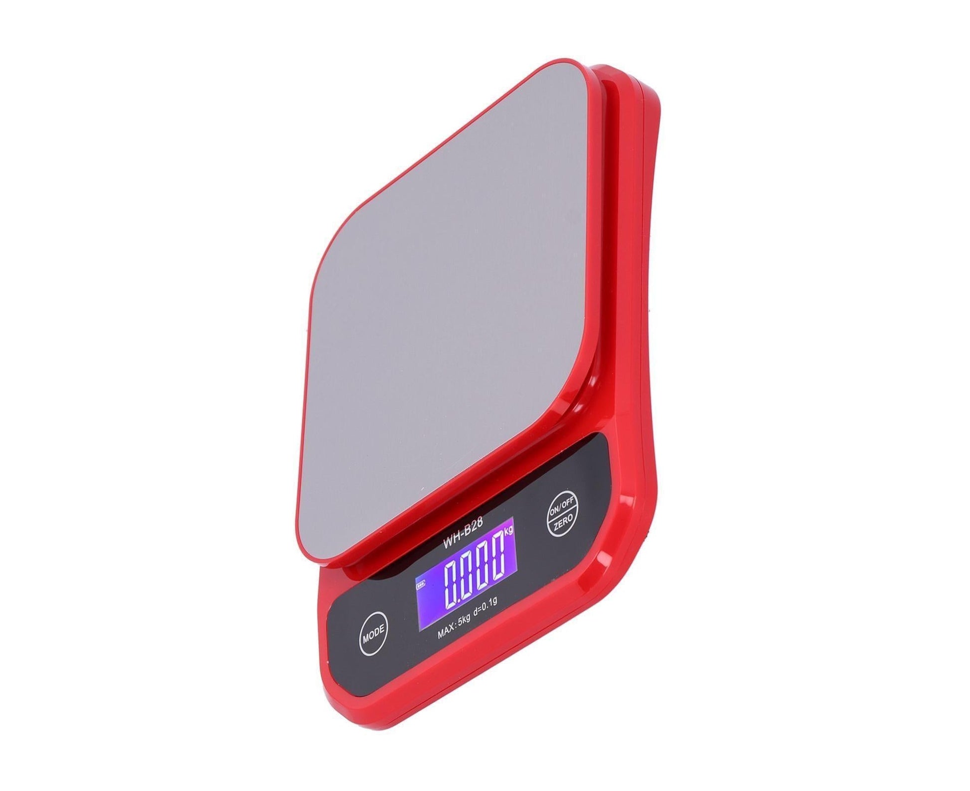 USB Charging Scale Waterproof Kitchen Baking Food Scale Electric Weight Measuring BalanceRed 5kg/0.1g V1263-JX-1526