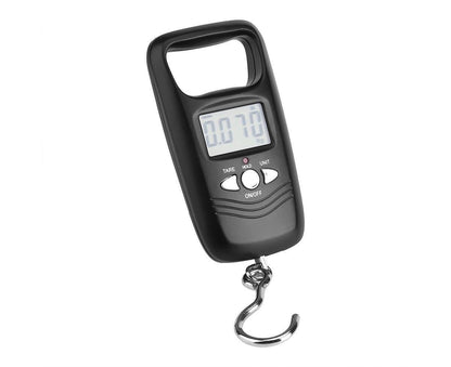WEIHENG 50kg LCD Digital Hanging Luggage Electronic Pocket Hook Scale with Backlight (Black) V1263-JX-1529