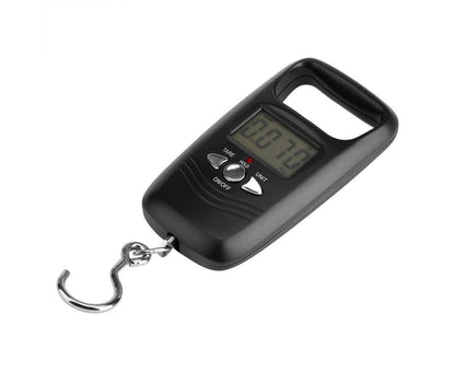 WEIHENG 50kg LCD Digital Hanging Luggage Electronic Pocket Hook Scale with Backlight (Black) V1263-JX-1529
