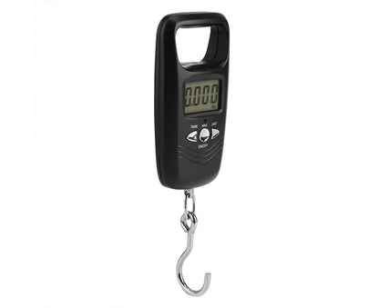 WEIHENG 50kg LCD Digital Hanging Luggage Electronic Pocket Hook Scale with Backlight (Black) V1263-JX-1529