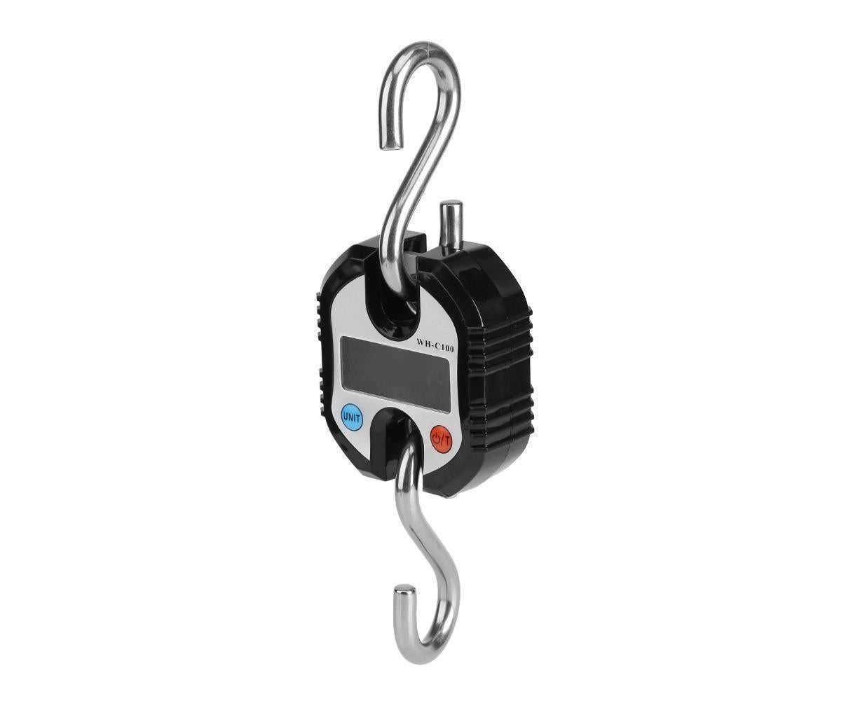 WeiHeng Portable Crane LCD Digital Electronic Hook Hanging Scales Loop Weighing Balance Black V1263-JX-1530