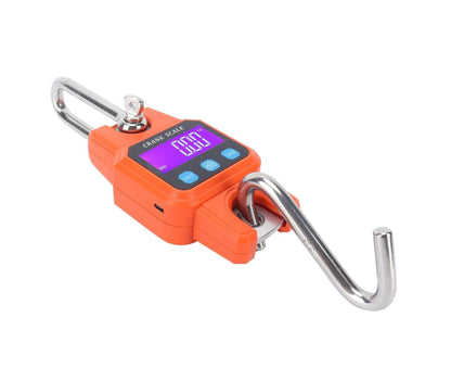 WH-C06 Rechargeable Digital Hanging Scale Mini Crane Scale Electronic Hook Scale for Home(Orange ) V1263-JX-1532