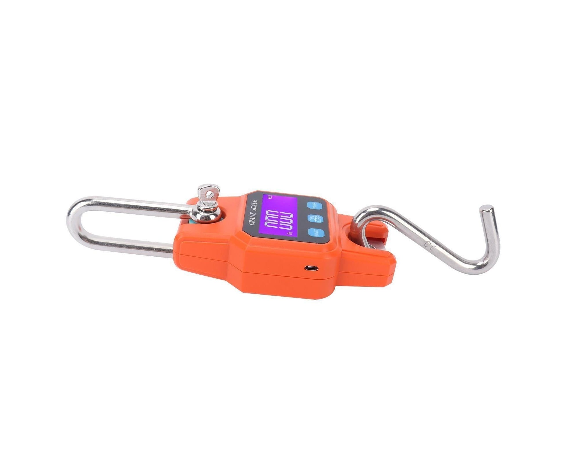 WH-C06 Rechargeable Digital Hanging Scale Mini Crane Scale Electronic Hook Scale for Home(Orange ) V1263-JX-1532