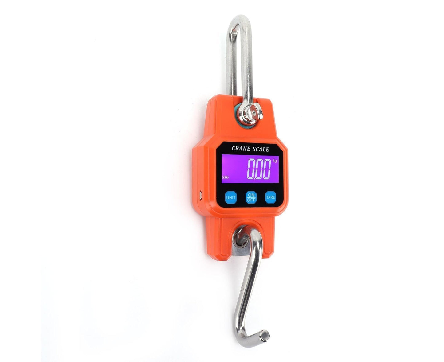WH-C06 Rechargeable Digital Hanging Scale Mini Crane Scale Electronic Hook Scale for Home(Orange ) V1263-JX-1532