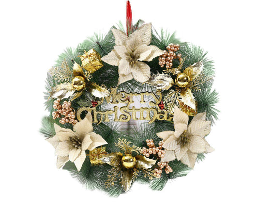 Christmas Wreath Door Wreath Outdoor Winter Wreaths for Front Door Outside Holiday Wreaths Indoors Office V1263-JX-1545