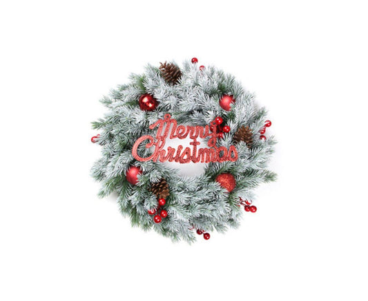 Christmas Wreaths for Front Door Xmas Art Decorations Thanksgiving Day Indoor Outdoor Home Decorative Wreath V1263-JX-1561