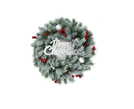 Christmas Wreaths for Front Door Xmas Art Decorations Thanksgiving Day Indoor Outdoor Home Decorative Wreath V1263-JX-1562
