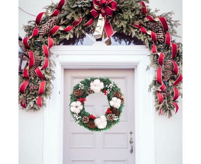 30cm Christmas Wreath 30cm, Christmas decorations, artificial Christmas garland, Christmas ornament V1263-JX-1584