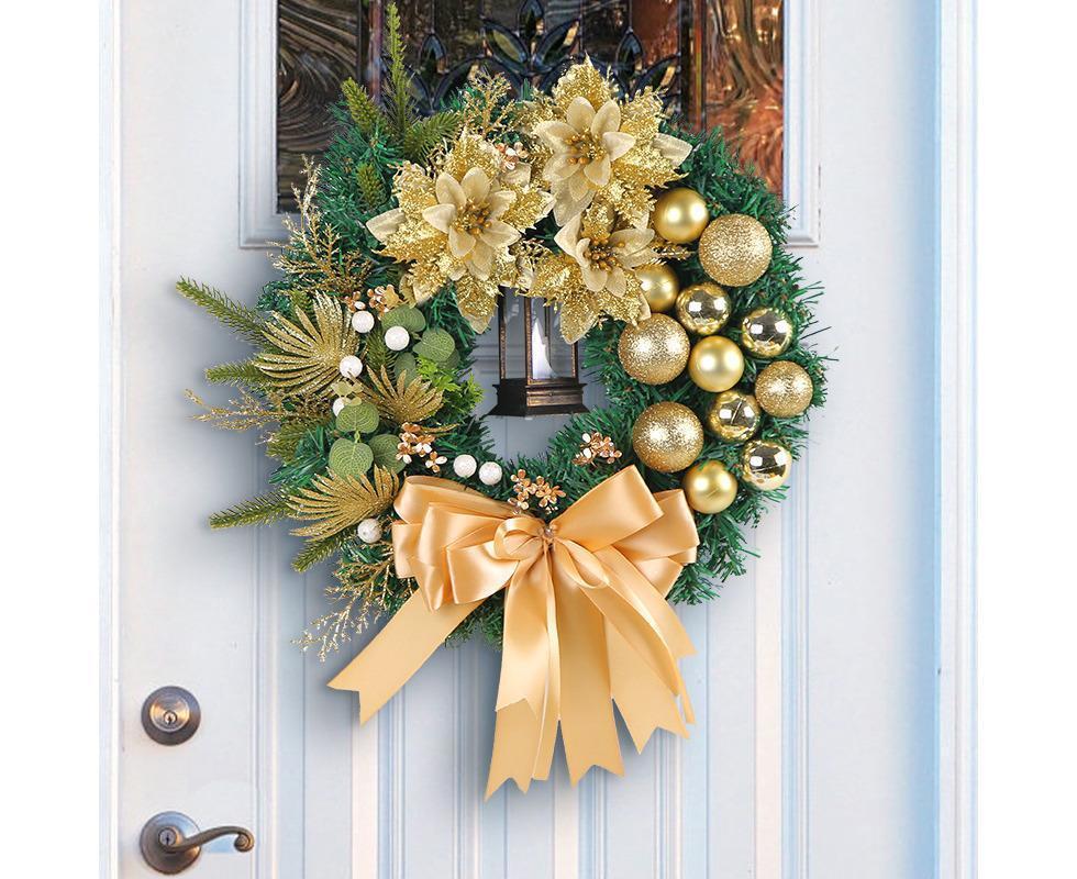 30cm, Christmas Decorations, Artificial Christmas Wreath, Christmas Party Supplies V1263-JX-1589