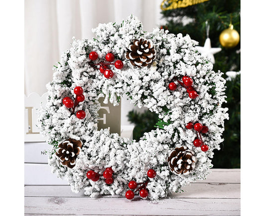 32cm Christmas Wreath, Artificial Christmas Garlands,, Christmas Decoration V1263-JX-1591