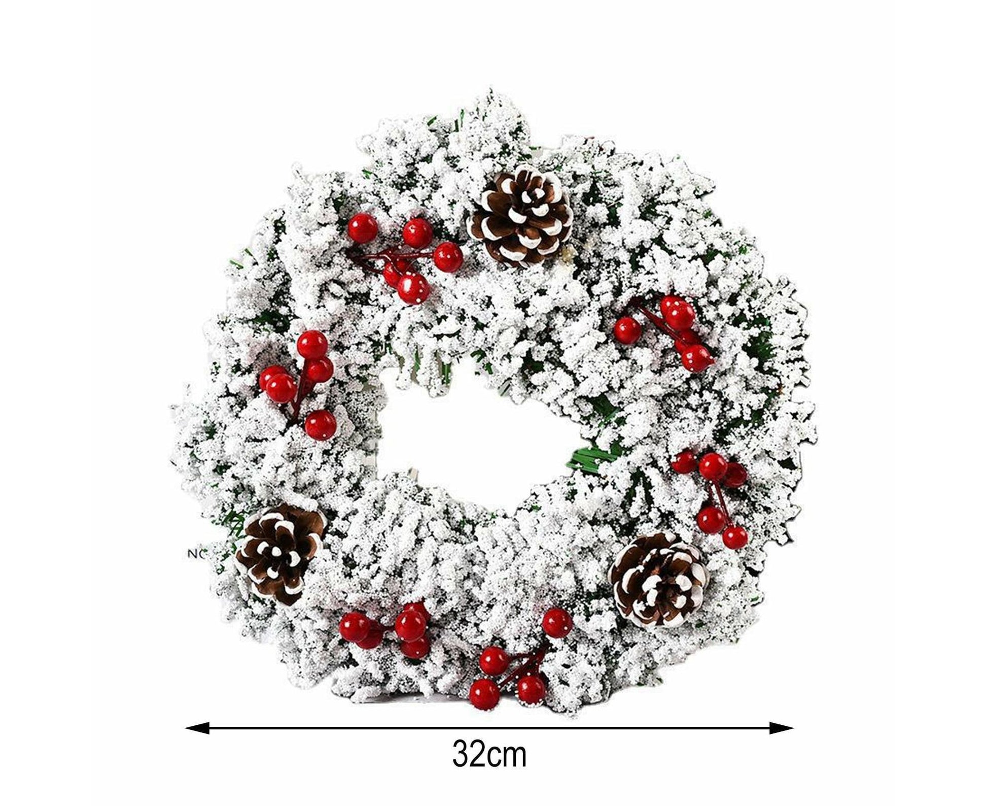 32cm Christmas Wreath, Artificial Christmas Garlands,, Christmas Decoration V1263-JX-1591