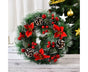 32cm Christmas Wreath, Christmas Garlands, Christmas Decoration, Artificial Pine Cones, Red Berry Wreath V1263-JX-1593