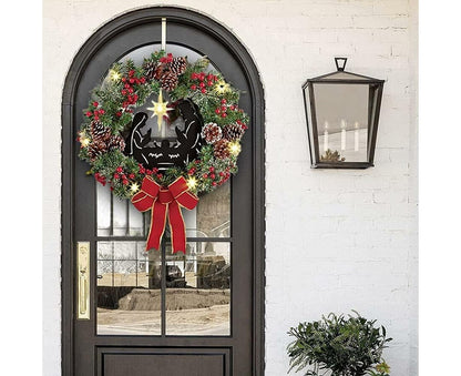 40cm Christmas Wreath for Nativity Scene, Christmas Decorations, Artificial Christmas Wreath V1263-JX-1597