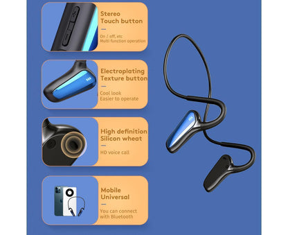 Sports Wireless Headphones - Waterproof - Bluetooth Earbuds for Running Walking Cycling V1263-JX-16