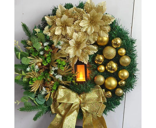 40cm Nativity Scene Christmas Wreath, Christmas Decorations, Artificial Christmas Wreath V1263-JX-1601