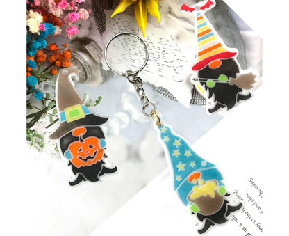 1 Set Keychain Mold Non Sticky Reusable DIY Silicone Easter Gnome Pendant Handicrafts Making Mold for Gift - V1263-JX-1614