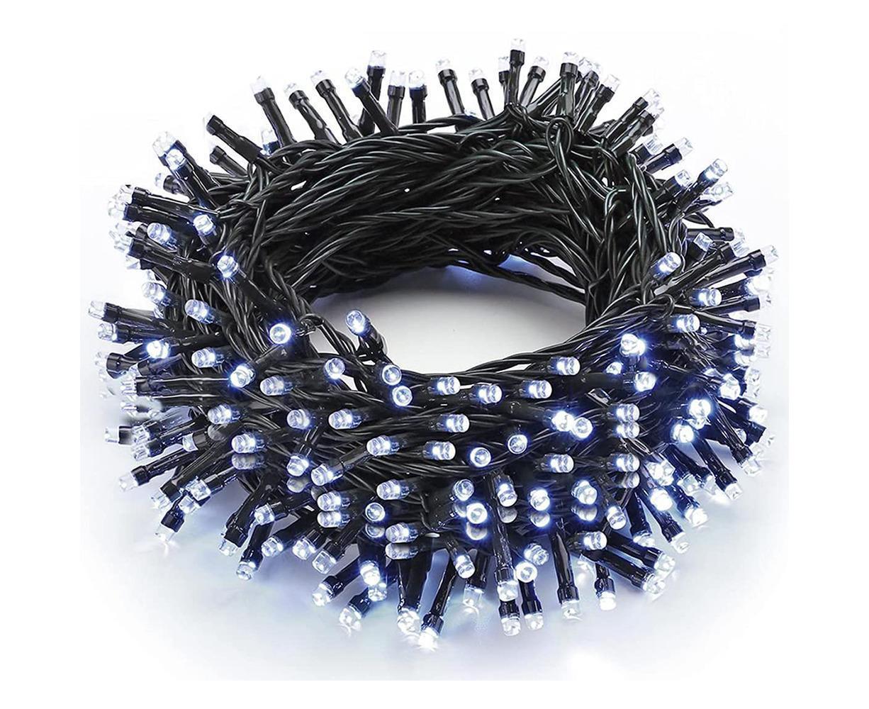 10M100LED Battery Operated Christmas String Lights with 8 Modes - White V1263-JX-1616