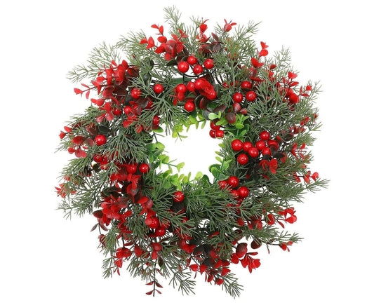 1pcs Winter Berry Wreath Christmas Tree Wreath Christmas Artificial Wreath Artificial Christmas Wreaths Xmas V1263-JX-1620