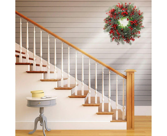 1pcs Winter Berry Wreath Christmas Tree Wreath Christmas Artificial Wreath Artificial Christmas Wreaths Xmas V1263-JX-1620
